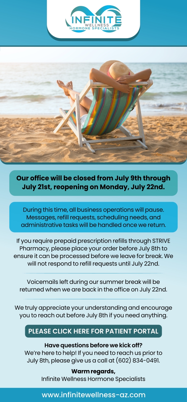 Attention: Office Closure July 9th - July 21st!